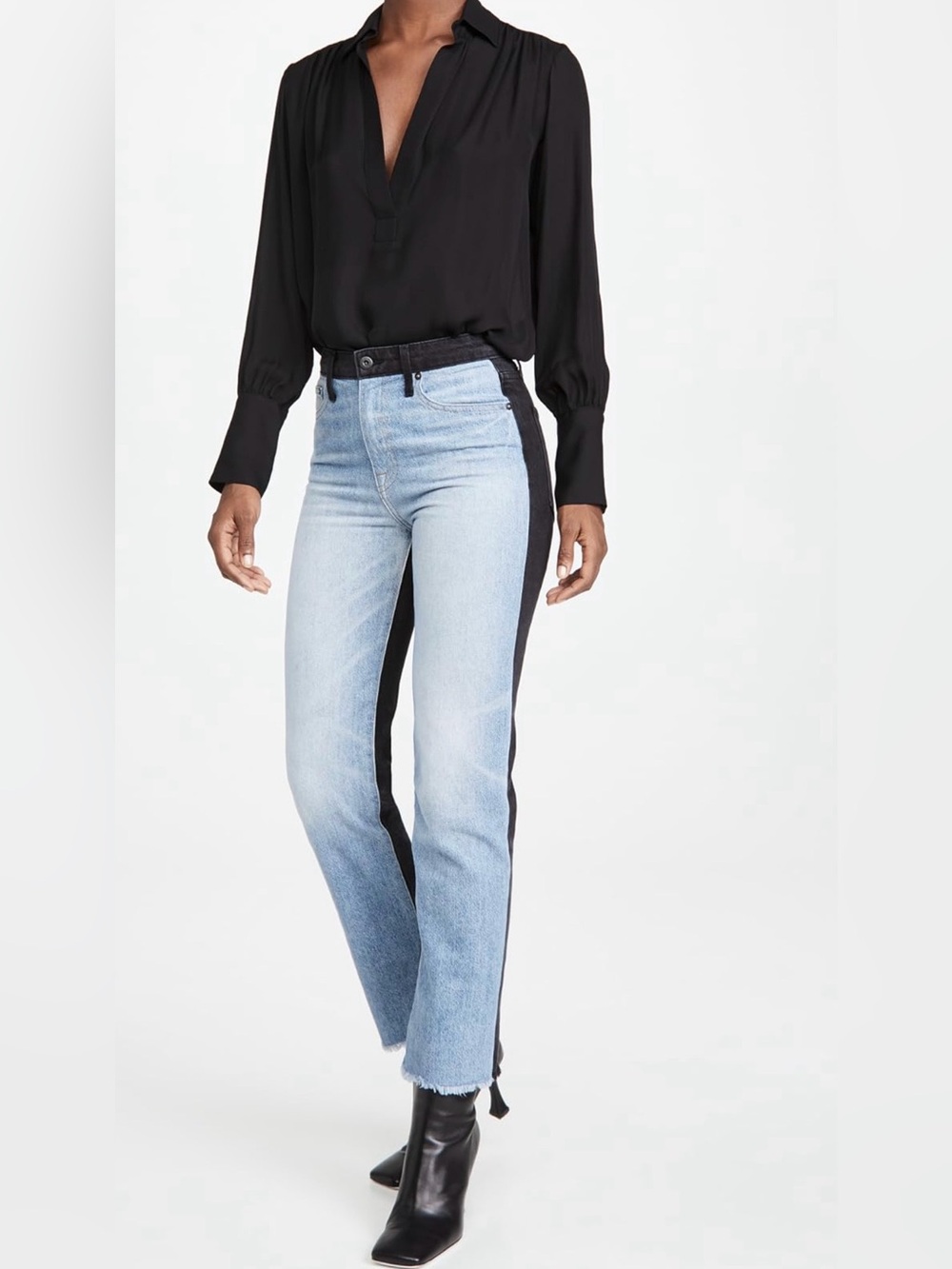 Jonathan Simkhai Eliot Two-Tone Jeans